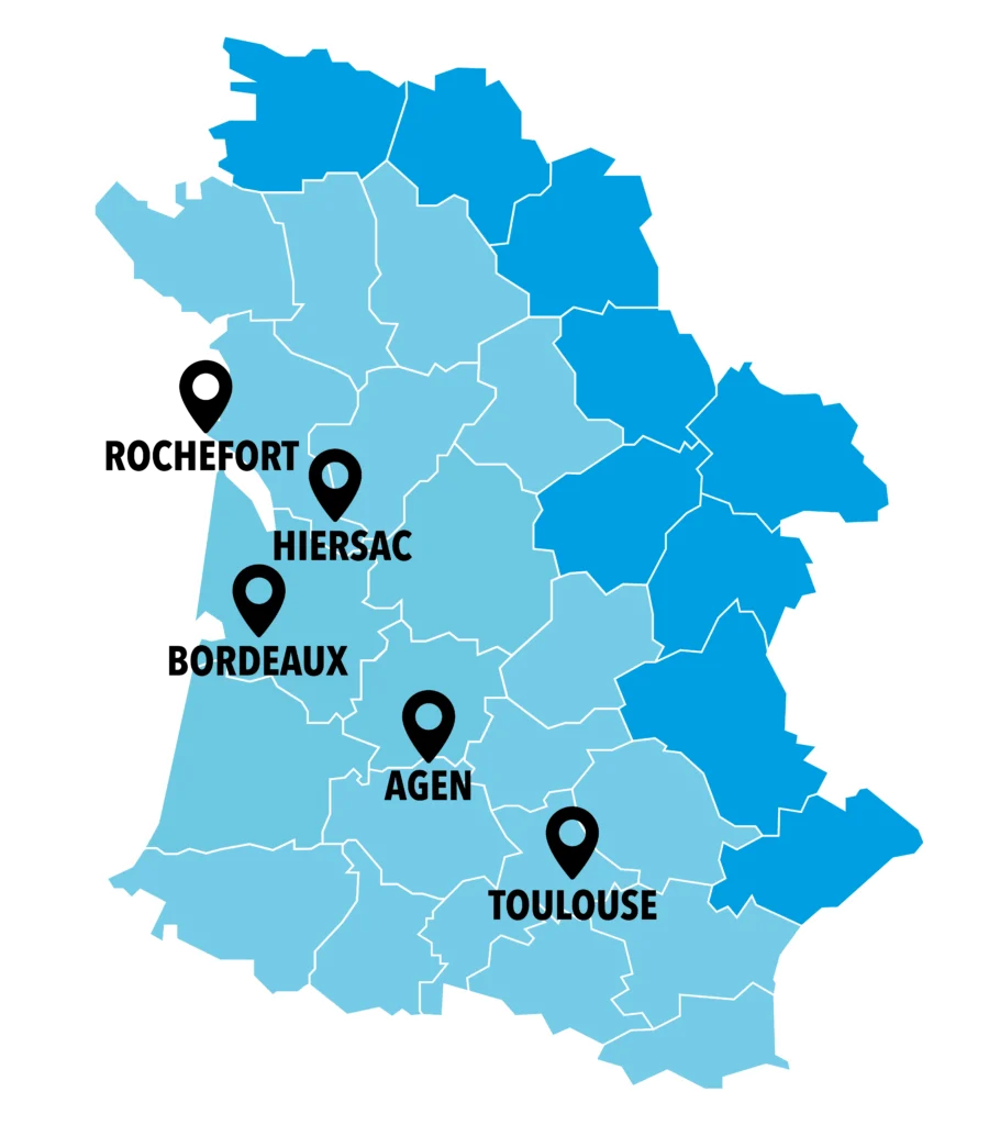 Carte de la zone d'intervention